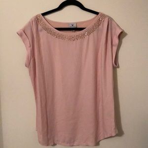 NWT Ladies Worthington Pink Blouse Size XLarge